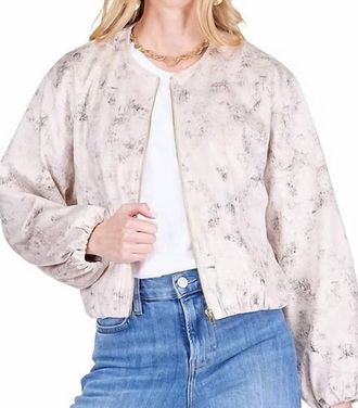 Jade Yoga Zip Front Jacket In Ivory