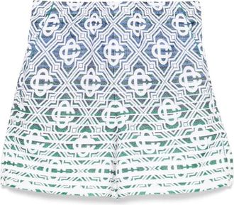 Casablanca Monogram Gradient Handdoek Shorts - Heren - Korte Broeken - Veelkleurig - M - Katoen - Korte Broeken