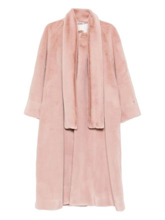 Parlor scarf coat - women - Polyester/Viscose - One Size - Pink