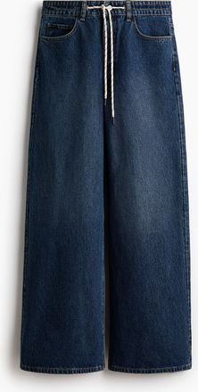 H&M Weite Jeans mit Kordelzug - Blue