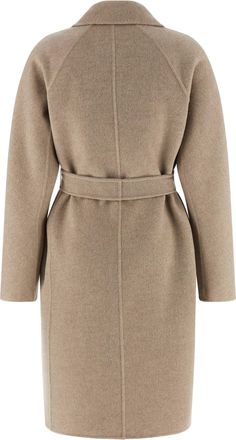 Max Mara Womens Beige Cashmere Coat Clothing