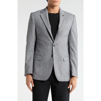 T.R. Premium Slim Fit Solid Stretch Sport Coat in Black at Nordstrom Rack, Size Xx-Large
