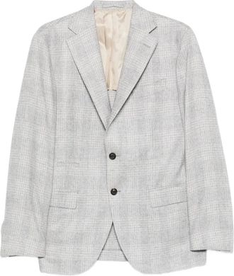 Eleventy Blazer monopetto a quadri - Grigio