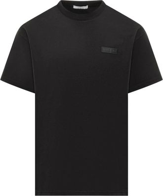 Givenchy T-Shirts, male, Black, Size: M T-shirt in cotton with patch