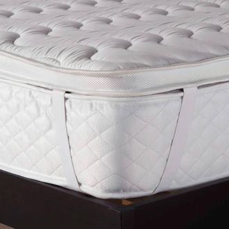 Arthur Sleep Memory Cotton Airflow Mattress Topper in White | Size: Super King