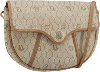 Dior Pre-owned Cross Body Bags, female, Beige, Size: ONE SIZE Pre-owned Vintage Plastic Shoulder Bag