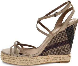 Burberry Sandali con zeppa - Verde