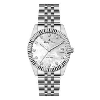 Mathey-Tissot Quartz White Mother of Pearl Dial Ladies Watch H250954A-E