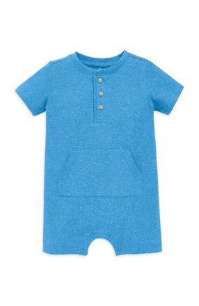 primary Baby Heathered Henley Shortie in Cornflower at Nordstrom, Size 12-18M