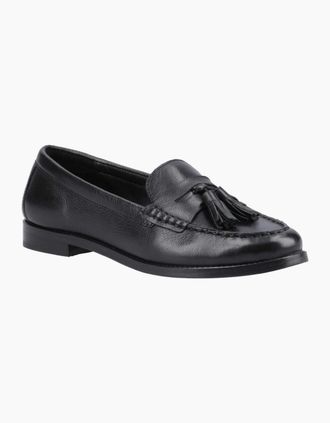 Hush Puppies Womens Connie Womens Tassel Loafers - Black - Size: 7