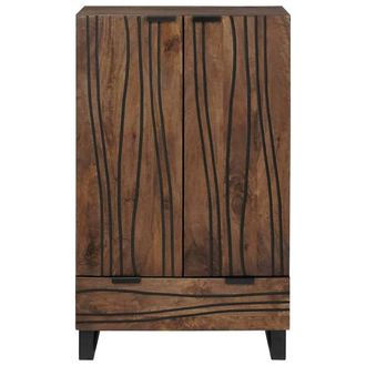 Berkfield Home Highboard 60x33.5x100 cm Solid Wood Mango in Brown