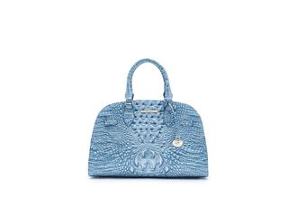 Brahmin Angelina Cross Body Womens Handbags Aura Blue, Leather