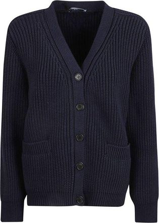 Prada Blue Cotton Womens Cardigan