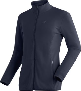 Maier Sports Fleecejacke MAIER SPORTS Sinaia M, Herren, Gr. 46, blau (dunkelblau), 100% Polyester, hoch geschlossener Ausschnitt, Jacken Fleecejacke, Herren Midlay