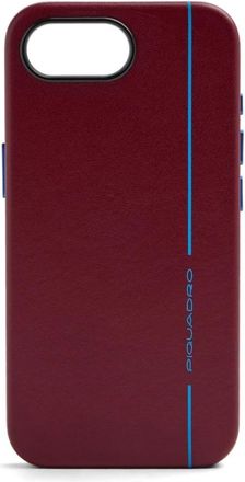 Piquadro Mag Safe Lederen Hoesje voor i Phone 17 - unisex - Telefoonaccessoires - Rood - ONE Size - Katoen - Accessoires