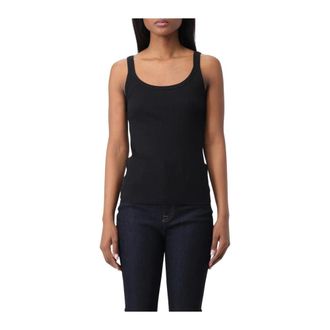 Dolce & Gabbana Dames, Tops, Zwart, Maat: XS Katoen