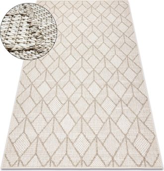 RugsX Rugsx - Alfombra Jersey 19231 Beige - Geom&eacute;trico Estructural, Lazo Boho Beige 200x290 Cm