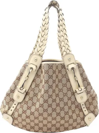 Gucci Pre-owned Gucci Small GG Canvas Horsebit Pelham Shoulder Bag Ladies ZIGGHZ6YJEMJEOW9