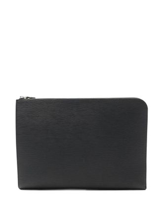 Louis Vuitton Jules GM leather clutch - men - Leather - One Size - Black