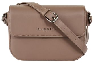 Bugatti Umh&auml;ngetasche BUGATTI ALMATA, Damen, Gr. B/H/T: 22cm x 15cm x 8cm onesize, beige (sand), Kunstfaser, leicht gl&auml;nzend, unifarben, Taschen Umh&auml;ngetasche