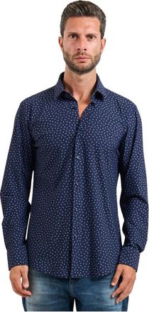 HUGO BOSS Blauw Overhemd voor Mannen - Heren - Casual Overhemden - Blauw - M - Overhemden