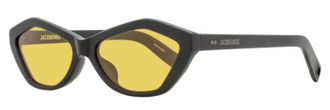 Jacquemus Womens Bambino Diamond Sunglasses JAC42S 006 Matte Black 56mm