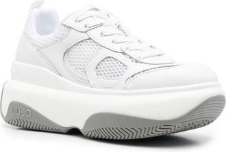 Liu Jo White June 14 Textured Grip Chunky Sole Sneakers