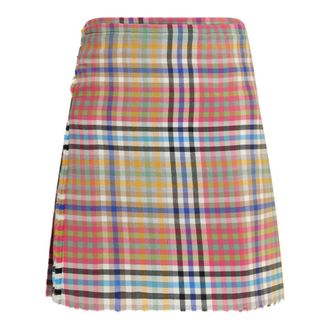 Vivienne Westwood Heather Check Mini Kilt - Dames - Rokken - Veelkleurig - Maat: XS Wol
