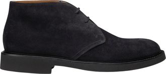 Doucal's Blauwe su&egrave;de Desert boots - Heren - Veterlaarzen - Blauw - 39 EU - Su&egrave;de - Schoenen