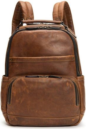 Frye Logan Leather Backpack in Dark Brown at Nordstrom