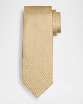 Stefano Ricci Mens Micro-Medallion Silk Tie
