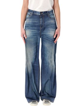 Golden Goose Blue Wide Leg Denim Jeans