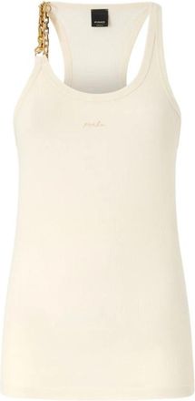 Pinko Top met detail - Dames - Tops zonder mouwen - Beige - XS - Tops