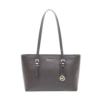 Michael Kors Quinn Medium East West Top Zip Tote - Dames - Tassen - Bruin - Maat: ONE Size Leer