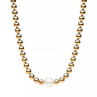 Pandora Necklaces - 14k Gold-plated metal blend Mixed stone - gold - Necklaces for ladies