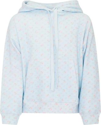 LoveShackFancy Womens Nacova Hoodie, Chapparal Blue