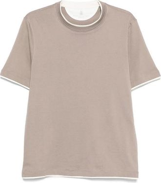 Brunello Cucinelli T-Shirt With Faux-Layering