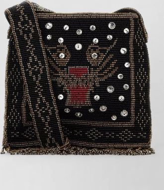 Valentino Garavani embellished fabric shoulder bag