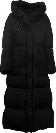 Add Jassen, Dames, Zwart, M, Lange Donsjas