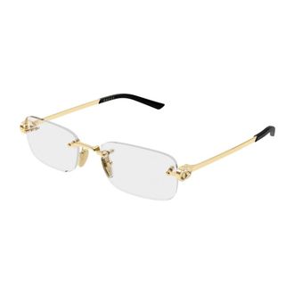 Gucci Rechthoekig Optisch Montuur - Dames - Accessoires - Geel - Maat: 55 MM