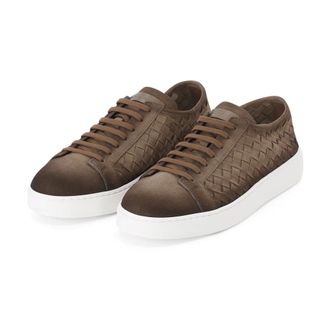 Santoni Trainers - male - Santoni - Sneakers - Brown - 8 1/2 UK - Shoes