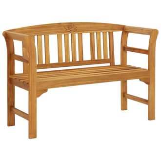 vidaXL Banco De Jard&iacute;n Madera De Acacia Maciza 114 Cm Vidaxl