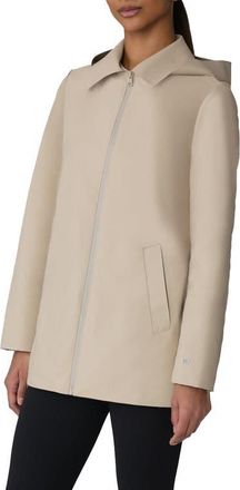Soia & Kyo Milena Waterproof Hooded Rain Coat in Hush at Nordstrom, Size Xx-Small