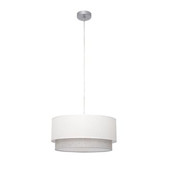 Fabrilamp Fabrilamp - Colgante Kenya 3xe27 Blanco/gris 40d