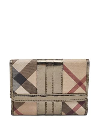 Burberry Portemonnee met tartan ruit - Beige