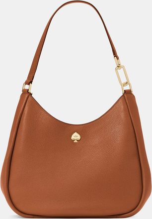 Kate Spade New York Womens Kayla Large Triple Compartment Shoulder Bag in Brown | Pebble Leather