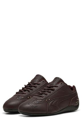 Puma Speedcat Embellished Sneaker in Kona Brown/Puma Black at Nordstrom, Size 10.5