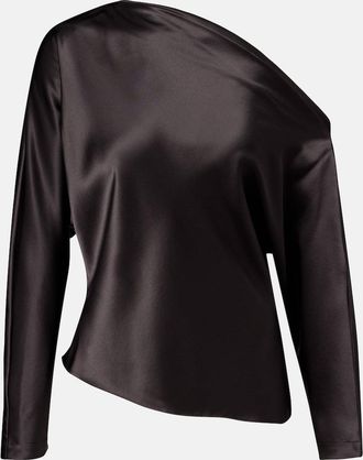 The Sei One-shoulder silk satin top