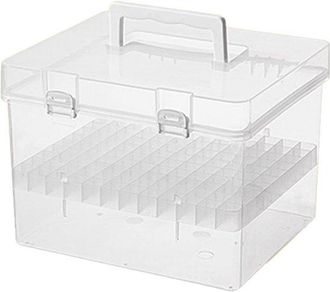 OEM Caja Organizadora De Marcadores Con Cajones Y 120 Compartimentos Para Bol&iacute;grafos De Pintura Met&aacute;lica. Organizador Grande De Marcadores De Abs Con