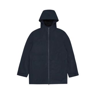 Rains Suva Hardshell Lange Jas - Heren - Regenjassen - Blauw - XS - Jassen